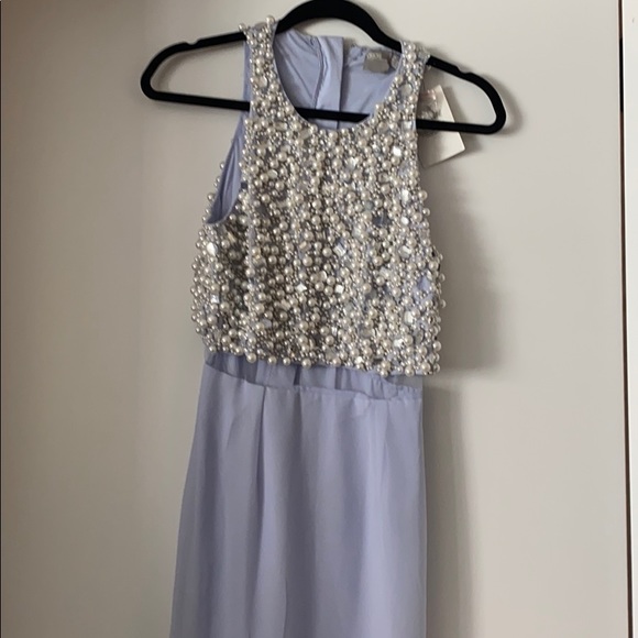 ⤵️Price drop ! ⭐️ 1 time host pick NWT ASOS petite periwinkle embellished dress - Picture 7 of 7